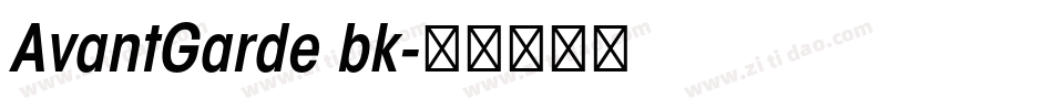 AvantGarde bk字体转换